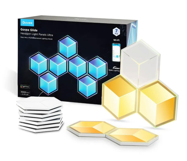 Govee Govee H606A Glide Hexagon Light Panels Ultra 7-pack Oświetle - 1366268 - zdjęcie